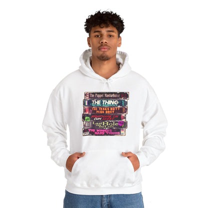 Adult Horror VHS Unisex Heavy Blend Hooded Sweatshirt