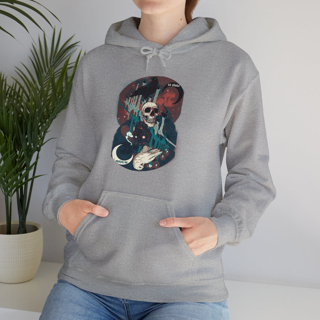 As Above So Below 5 Unisex Heavy Blend Hooded Sweatshirt