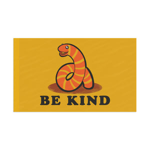 Be Kind Worm Flag