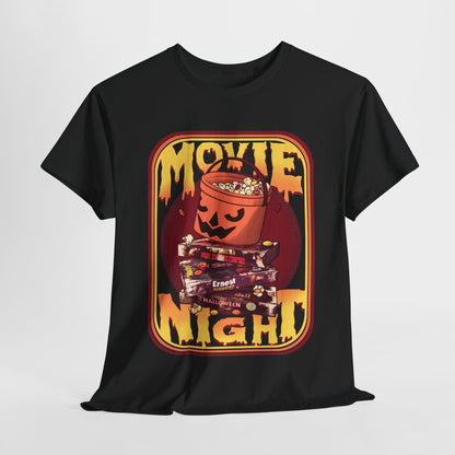 Retro Movie Night Unisex Heavy Cotton Tee