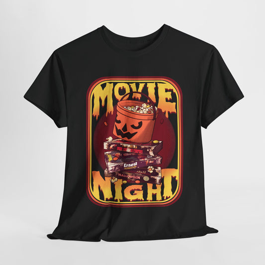 Retro Movie Night Unisex Heavy Cotton Tee
