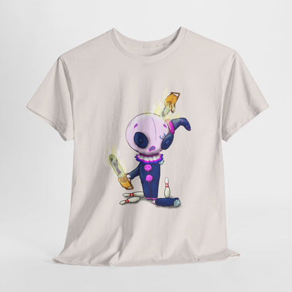 Buttons The Clown Juggling Unisex Heavy Cotton Tee