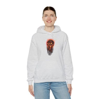 Elemental Skull Fire Unisex Heavy Blend Hooded Sweatshirt
