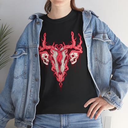 Uterus From Hell Unisex Heavy Cotton Tee