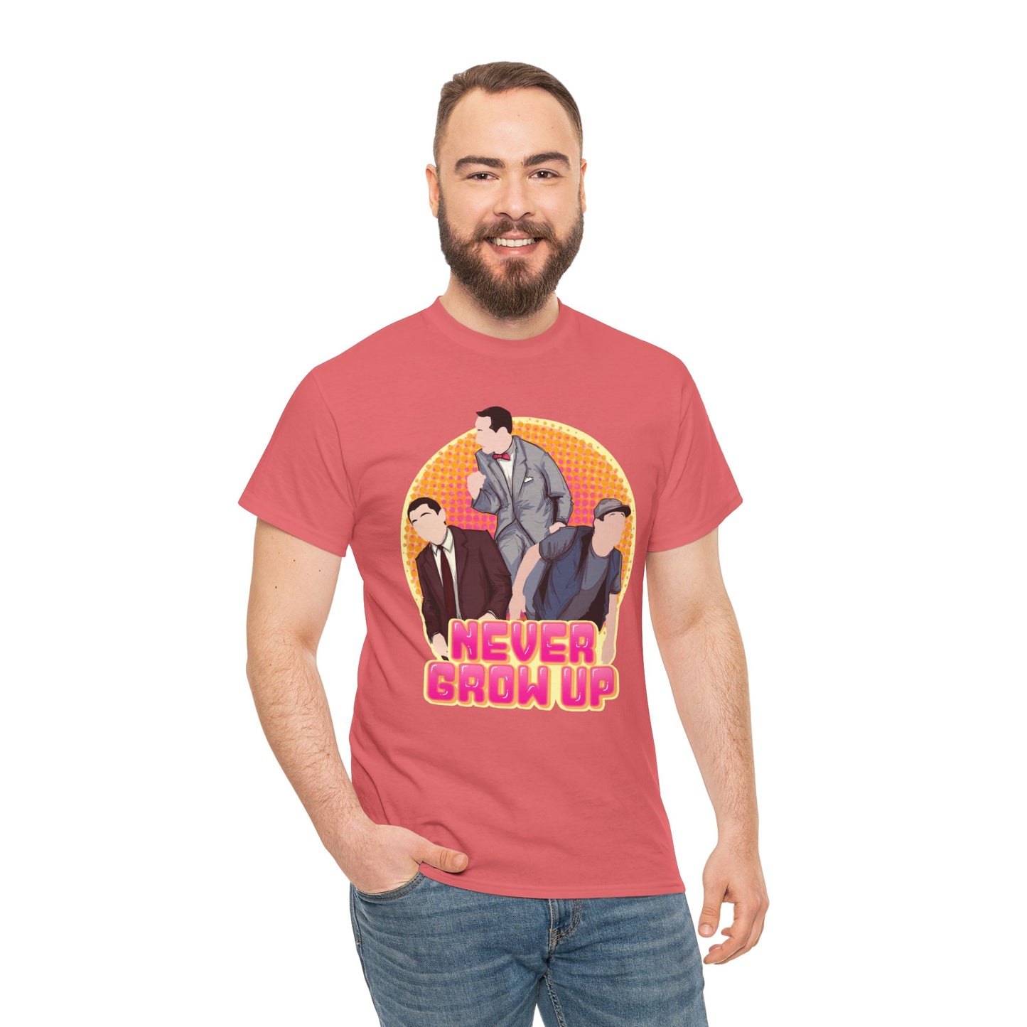 Never Grow Up Unisex Heavy Cotton Tee