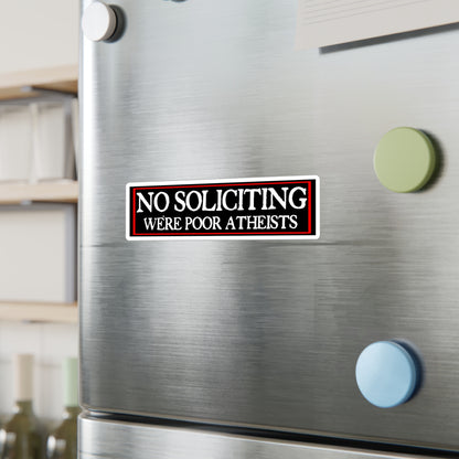 No Soliciting Kiss-Cut Vinyl Decal