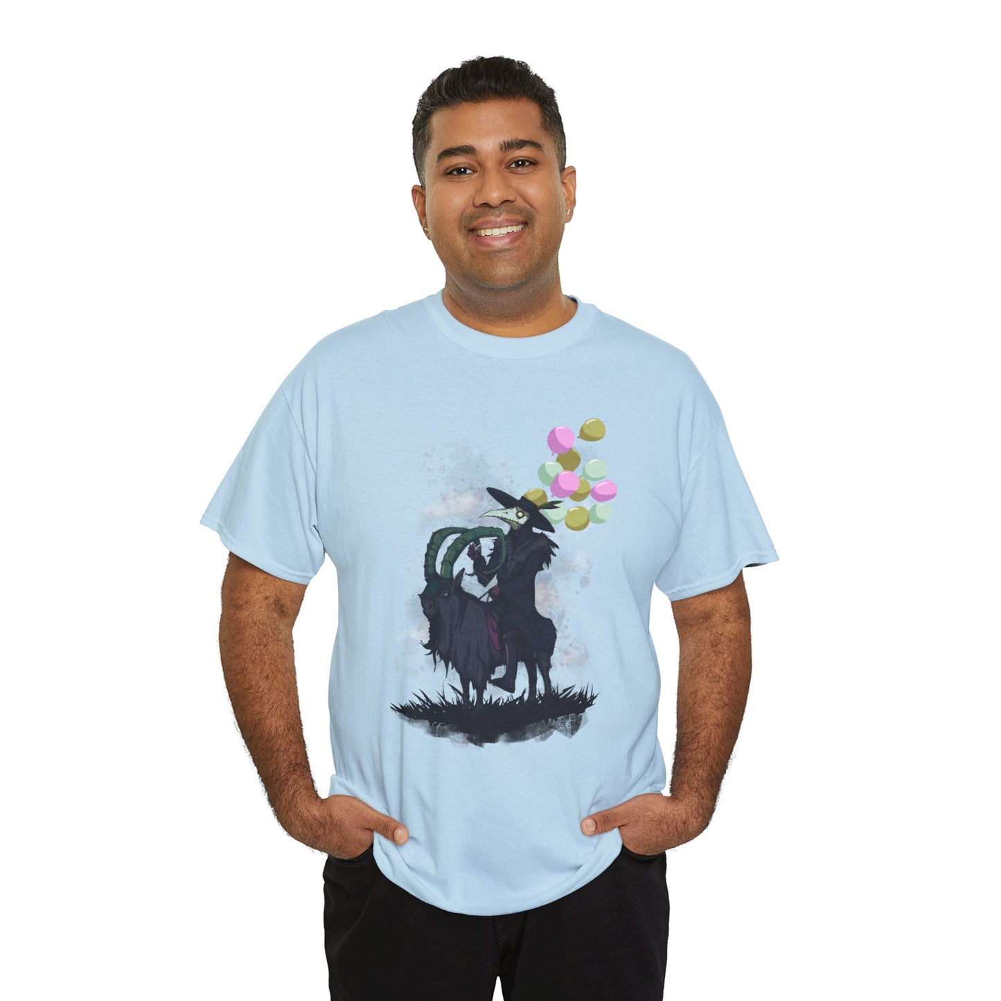 Plague Doctor Balloons Unisex Heavy Cotton Tee