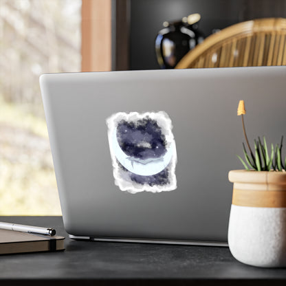 The Girl Who Loved The Moon Kiss-Cut Vinyl Decal