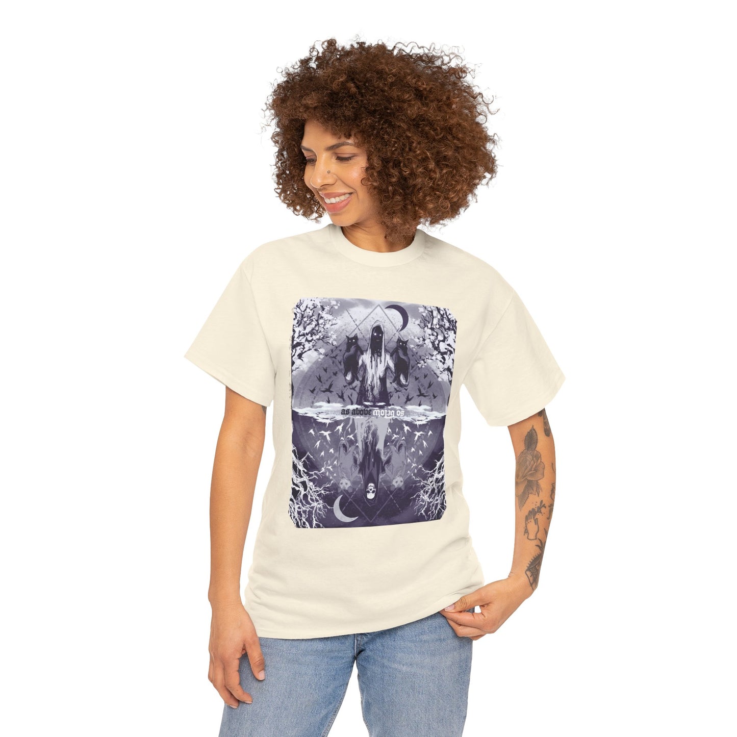 As Above So Below Unisex Heavy Cotton Tee
