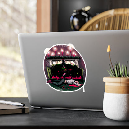 Baby It's Cold Outside Kiss-Cut Vinyl Decal