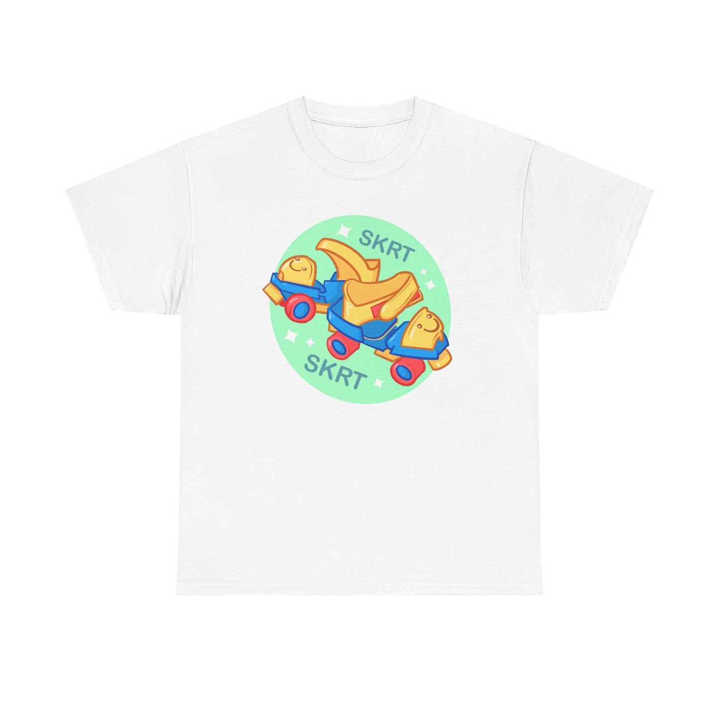 Roller Skates Unisex Heavy Cotton Tee