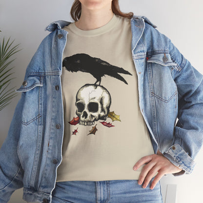 Crow Skull Unisex Heavy Cotton Tee