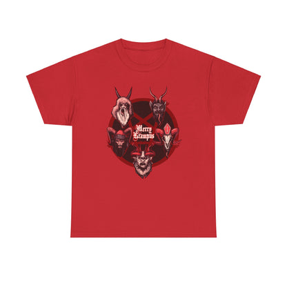 The Many Faces Of Krampus Unisex Heavy Cotton Tee