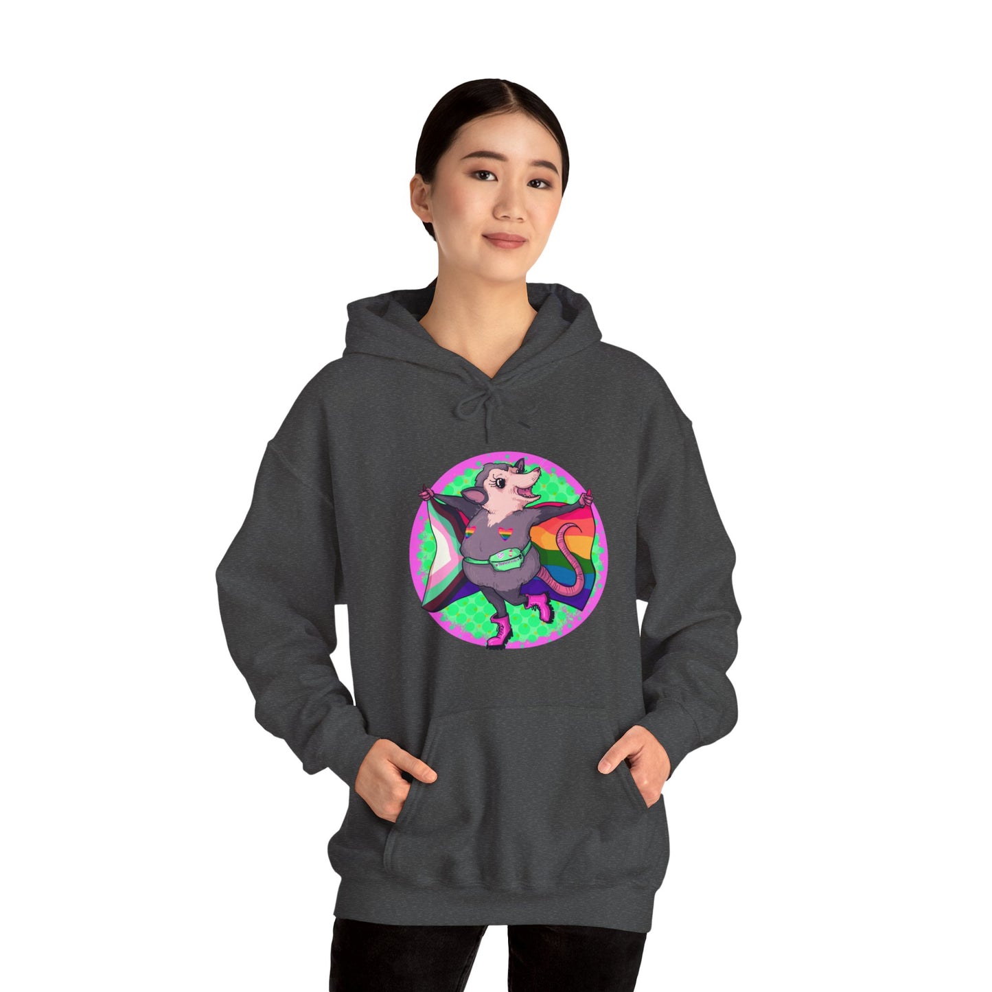 Pride Opossum Unisex Heavy Blend Hooded Sweatshirt