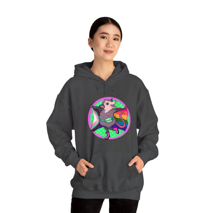 Pride Opossum Unisex Heavy Blend Hooded Sweatshirt