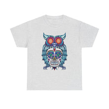 Sugar Skull Owl Unisex Heavy Cotton Tee