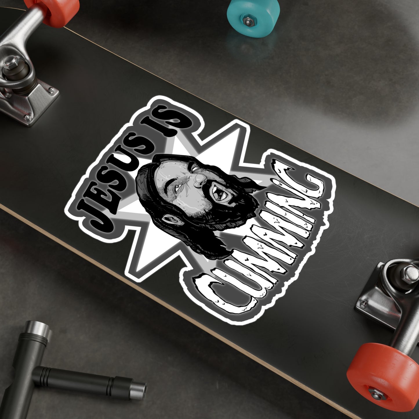Jesus Is Coming Kiss-Cut Vinyl Decal