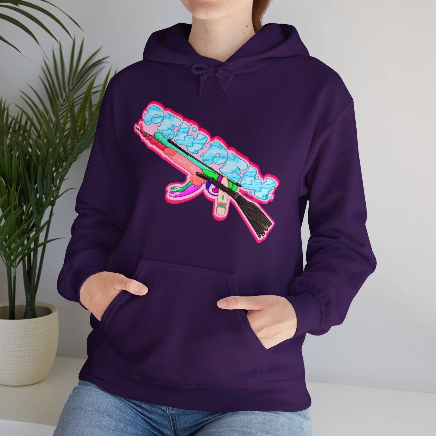 Toy Gun Unisex Heavy Blend Hooded Sweatshirt