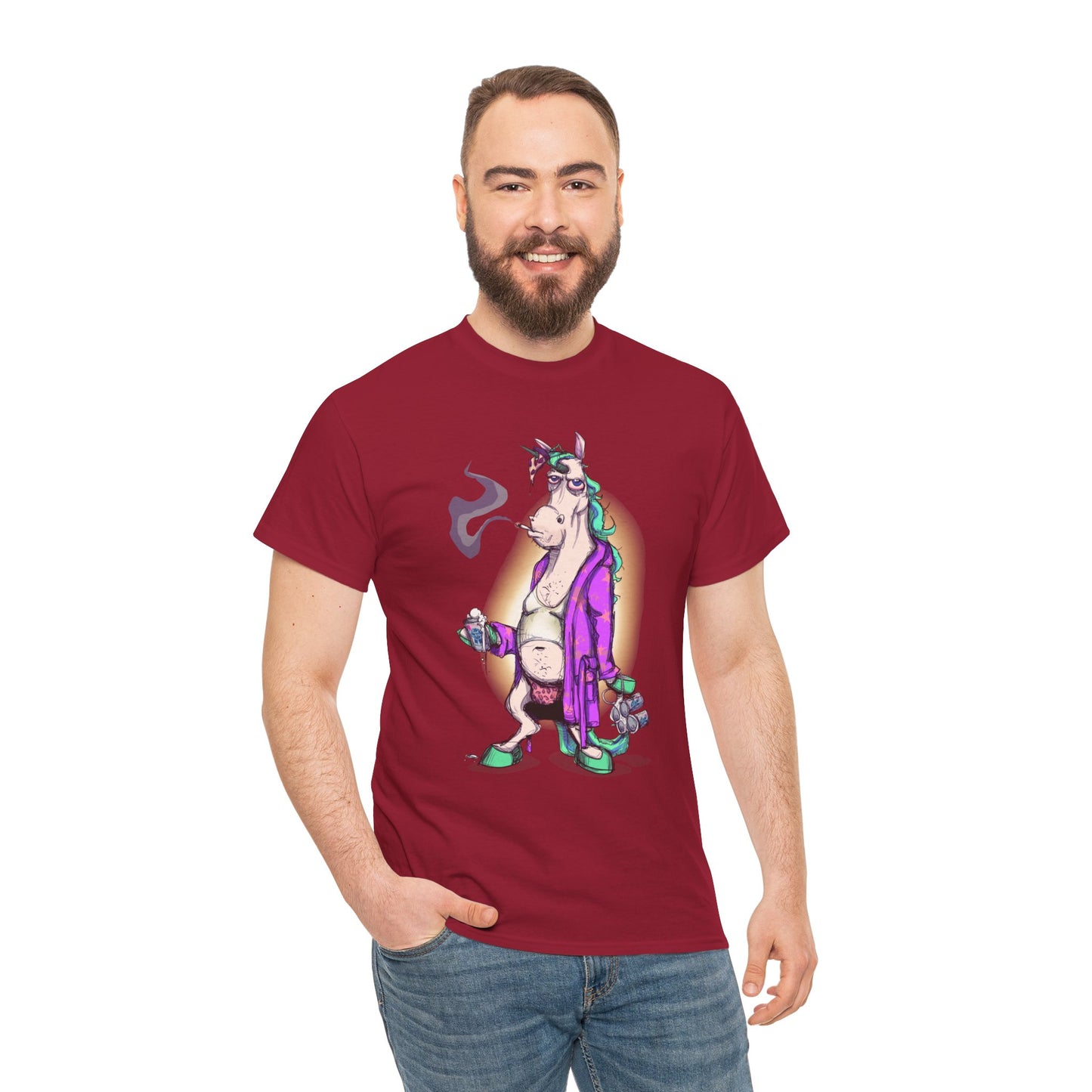 Dontgiveafuckacorn Unisex Heavy Cotton Tee