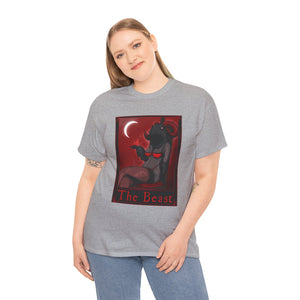 The Beast Tarot  (Front & Back Print) Unisex Heavy Cotton Tee