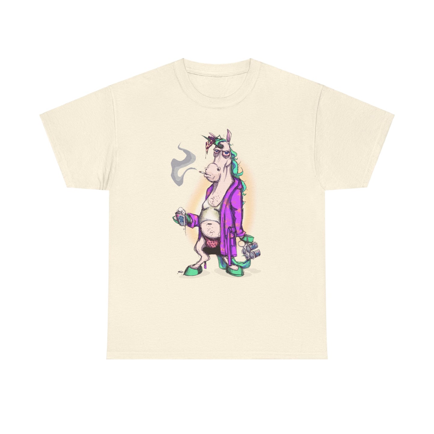 Dontgiveafuckacorn Unisex Heavy Cotton Tee