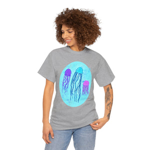 Jellyfish Varieties Unisex Heavy Cotton Tee