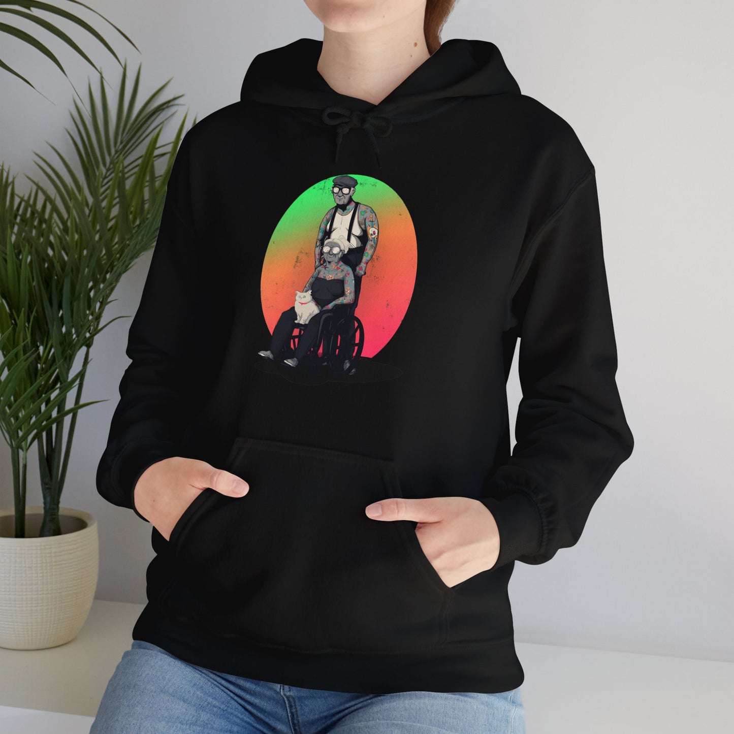 Inked & Elderly Unisex Heavy Blend Hooded Sweatshirt