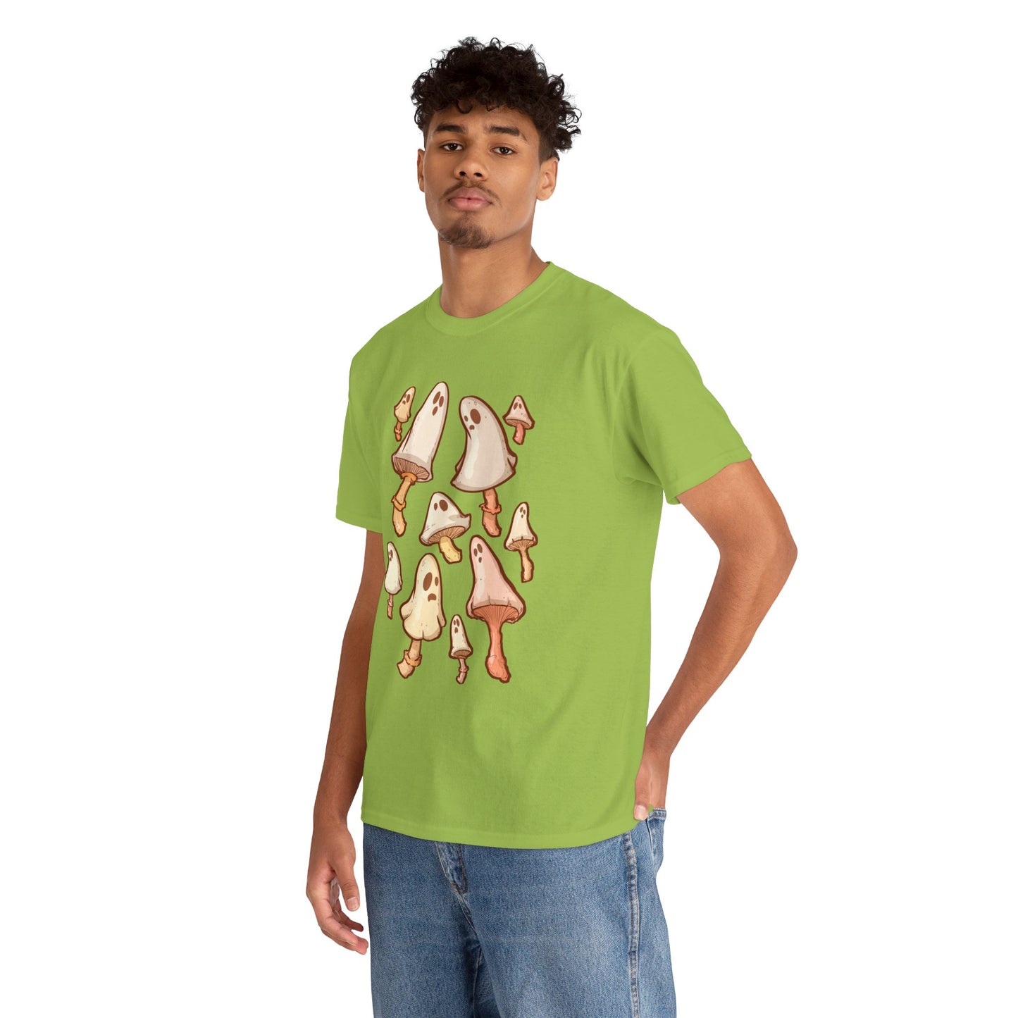 Spooky Mushrooms Unisex Heavy Cotton Tee
