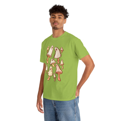 Spooky Mushrooms Unisex Heavy Cotton Tee