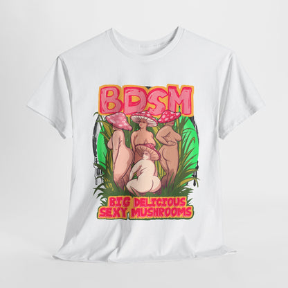 Big Delicious Sexy Mushrooms Unisex Heavy Cotton Tee