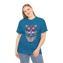 Sugar Skull Owl Unisex Heavy Cotton Tee