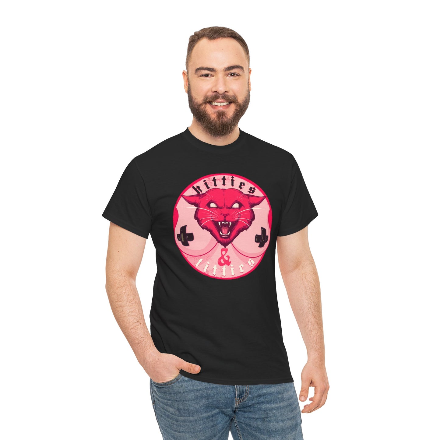 Kitties & Titties Unisex Heavy Cotton Tee