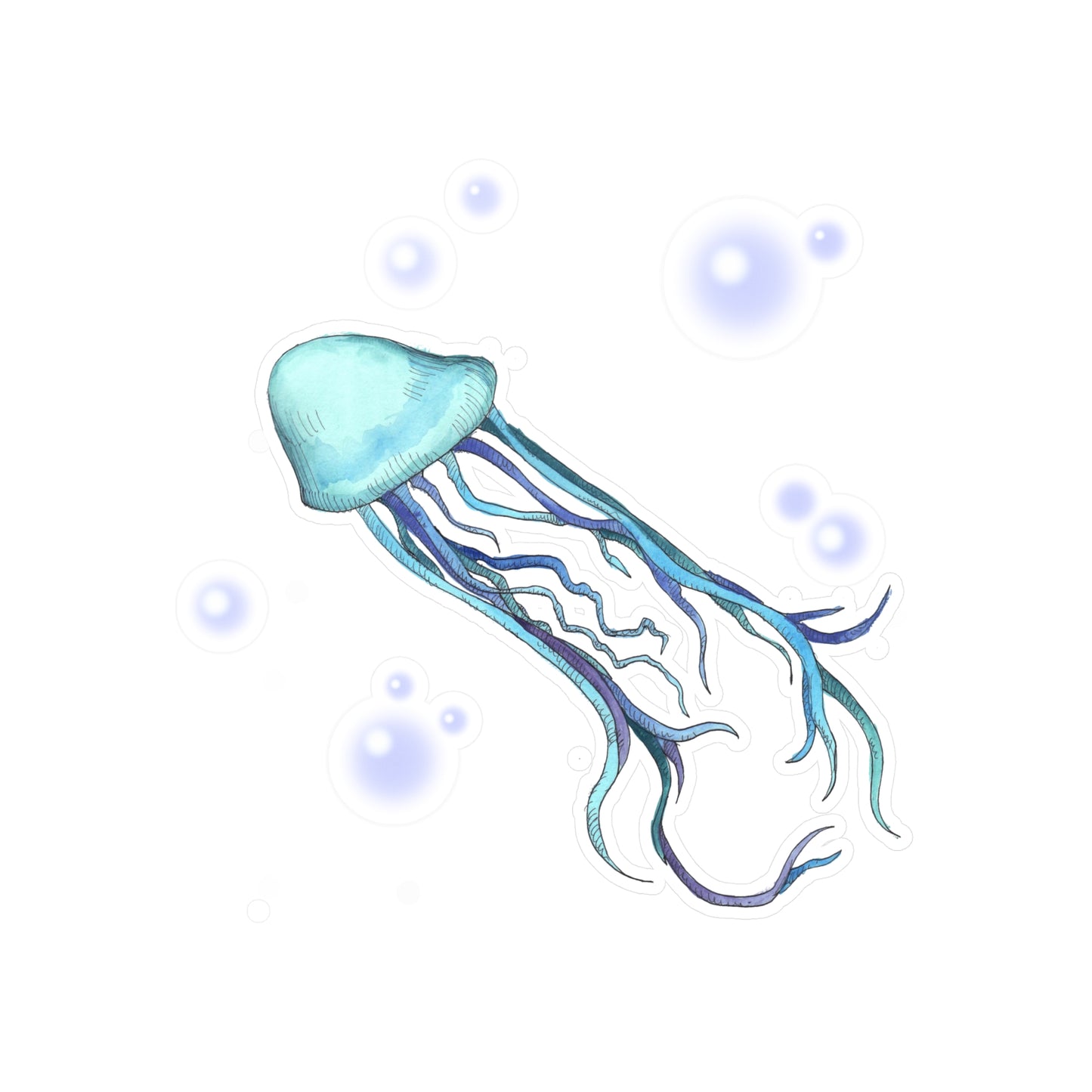 KY Jellyfish Kiss-Cut Vinyl Decal