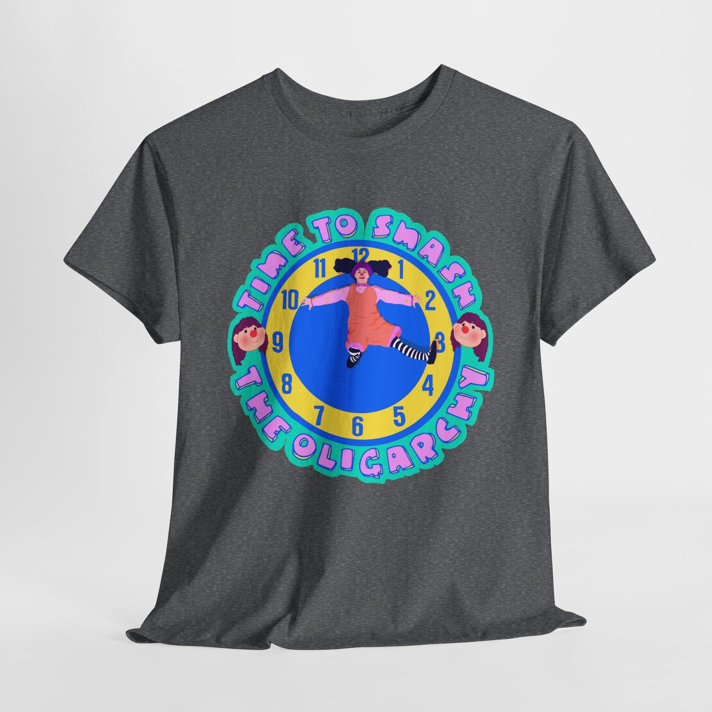 Time To Smash The Oligarchy Unisex Heavy Cotton Tee