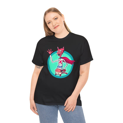 X-Ray Cat Unisex Heavy Cotton Tee
