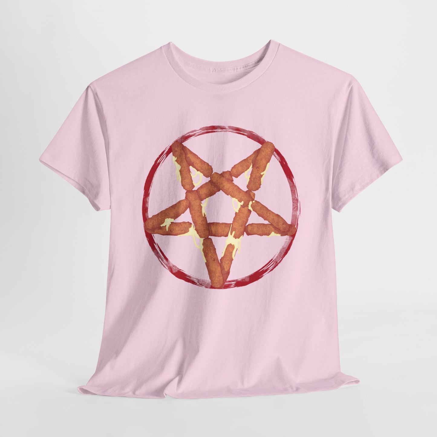 Mozzarella Stick Pentagram Unisex Heavy Cotton Tee