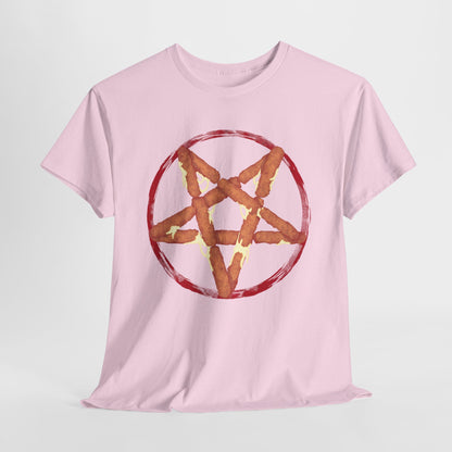 Mozzarella Stick Pentagram Unisex Heavy Cotton Tee