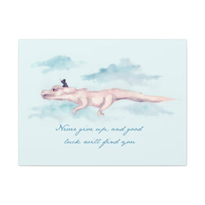 Never Give Up Canvas Gallery Wrapped Art Print