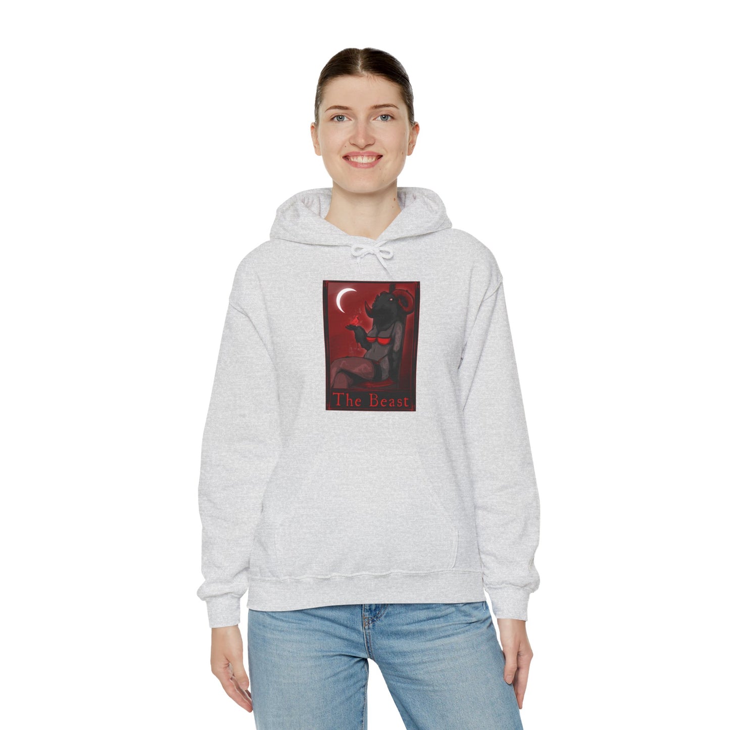 The Beast Tarot Unisex Heavy Blend Hooded Sweatshirt