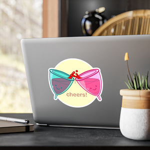 Cheers Kiss-Cut Vinyl Decal