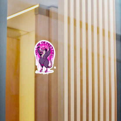 Pretty Opossum Kiss-Cut Vinyl Decal