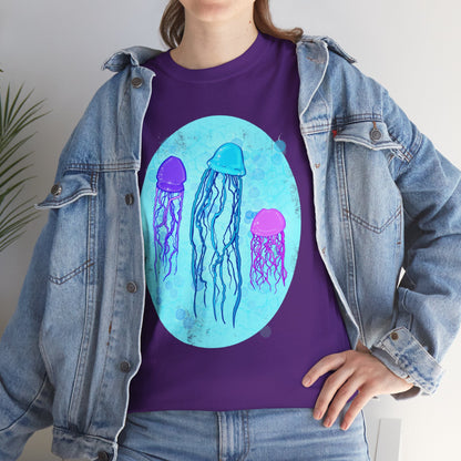Jellyfish Varieties Unisex Heavy Cotton Tee