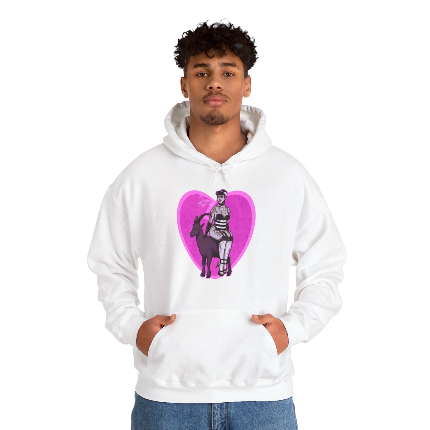 Goth Pinup Unisex Heavy Blend Hooded Sweatshirt