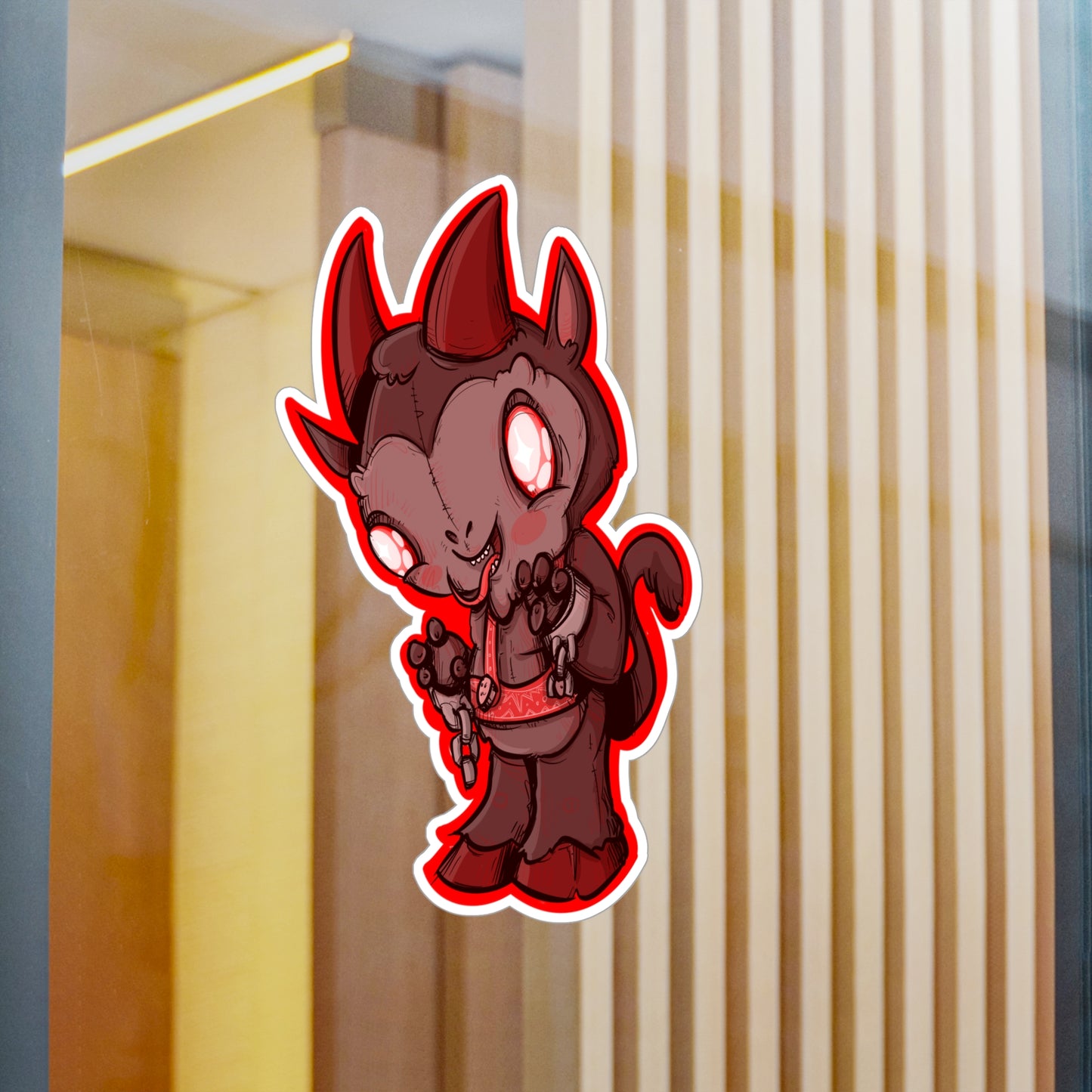 Plushie Krampus Kiss-Cut Vinyl Decal