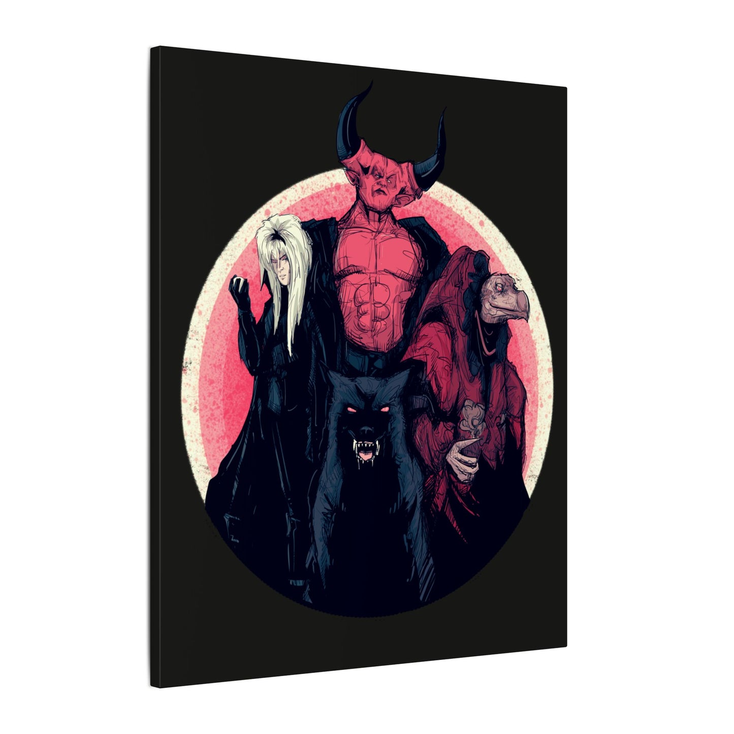 80s Nightmare Matte Canvas Stretched