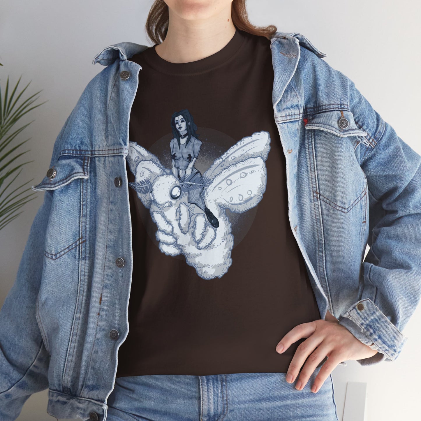 Goth On A Moth Unisex Heavy Cotton Tee