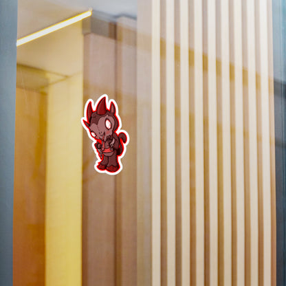 Plushie Krampus Kiss-Cut Vinyl Decal