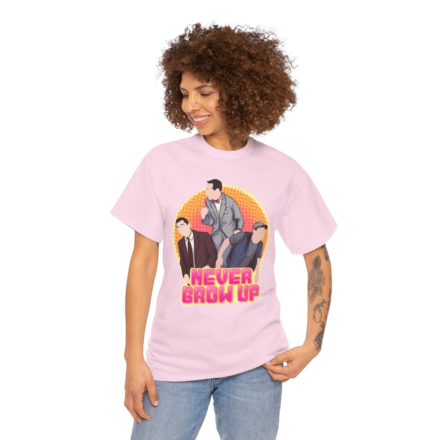 Never Grow Up Unisex Heavy Cotton Tee