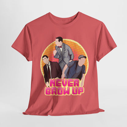 Never Grow Up Unisex Heavy Cotton Tee