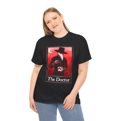 The Doctor Tarot (Front & Back Print) Unisex Heavy Cotton Tee